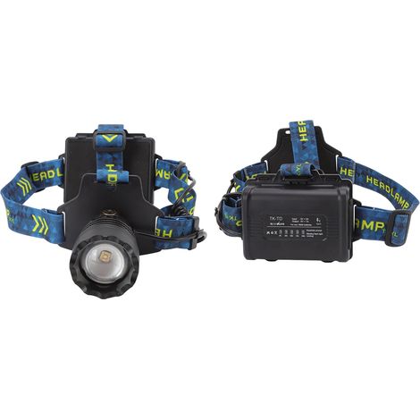 3000 Lumen USB-Stirnlampe, wasserdicht, 90° verstellbar, freihändig, wiederaufladbar, Notfall-Taschenlampe für den Outdoor-Einsatz (1/5)