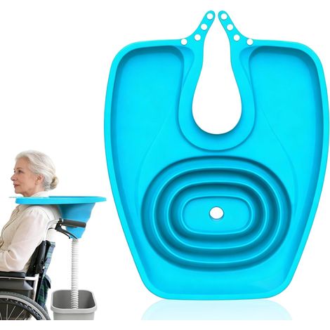 Bac pour Laver Les Cheveux, Plateau De Lavage Des Cheveux avec Tuyau, Bassin De Lavage De Cheveux Portable, Bassin De Shampoing Pliable pour Âgé Femmes Enceintes et Personnes Mobilité Réduite (1/5)