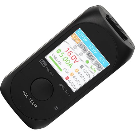 Chargeur d'équilibrage pour batteries lithium 4S, écran couleur 1,54 pouce, compatible XT30 et XT60, avec double sortie CC 7-25 V. (1/5)