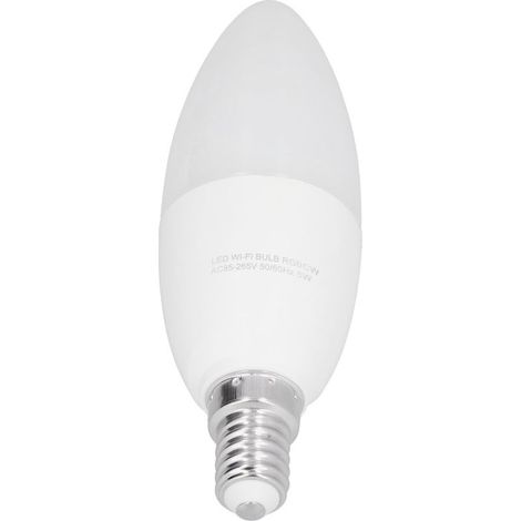 Ampoule bougie E14 5W RGB avec contrôle WIFI APP AC85-265V 50Hz 60Hz (1/5)