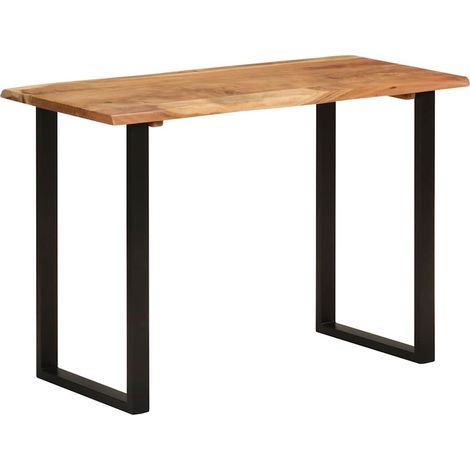 Table à dîne Table de salle à mangerr 110x50x76 cm Bois d'acacia solide (1/5)
