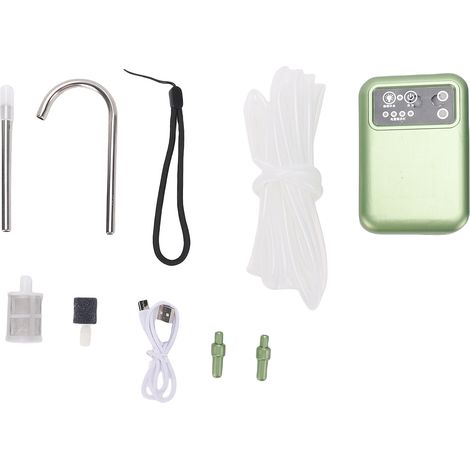 Pompe à eau électrique, capteur infrarouge intelligent d'oxygène, lumière LED, Portable, Rechargeable par USB, pour la pêche en plein air et le Camping (1/5)