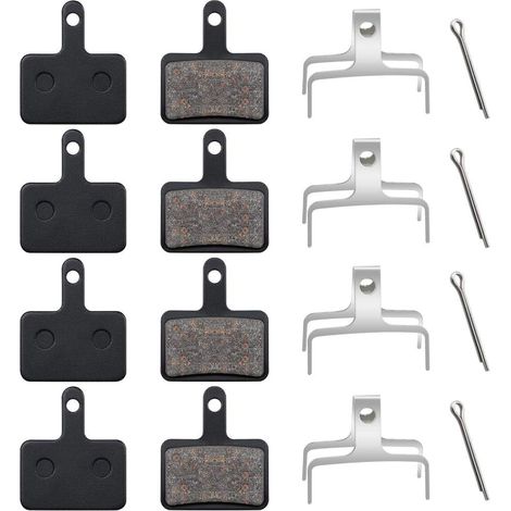 4 paires de plaquettes de frein sur jante pour vélo, compatibles avec les modèles TRP Deore BR-M575, M525, M515, T615, T675, M505, M495, M486, M485, M475, M465, M447, M446, M445, M416, M415, M395 et M (1/5)