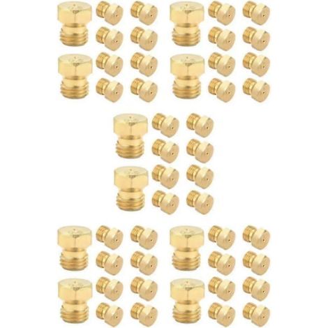 1/3/5 10pcs/set Widely Used Brass Jet Nozzles Hexagon Shape Burner (1/5)