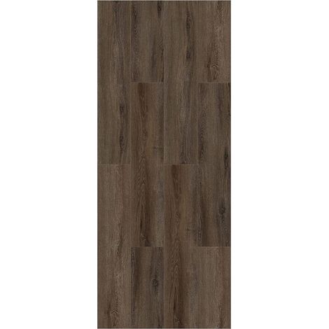Sol stratifié SPC PVC à clipser, 5 mm d'épaisseur avec couche de surface de 0,5 mm, compatible chauffage au sol, surface 2,554 m² (1/5)