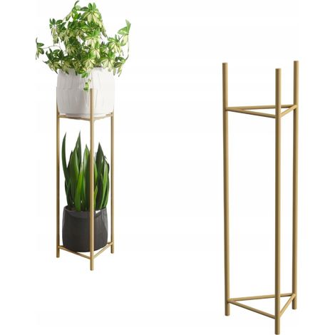 Soporte para maceta de metal dorado Loft Metz L MAX. Maceta de 30,5 cm. (1/5)