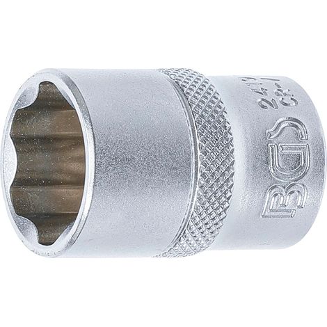BGS Steckschlüssel-Einsatz Super Lock Antrieb Innenvierkant 12,5 mm (1/2") SW 19 mm - 2419 (1/3)