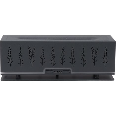 Diffuseur d'arômes Flame, capacité 200 ml, silencieux, veilleuse relaxante pour la maison et le bureau, 100-240 V, gris et noir, prise britannique (1/5)