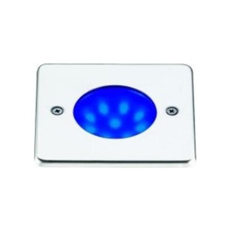 Recessed wall / floor NAT-LED Square IP68 LED SMD Azul 1.50W CRI80 Acciaio inox