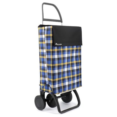 ROLSER carro compra jean scottish 4 negro , Carro Jean Scottish 4 NegroCarro de aluminio de 4 ruedas, para evitar cargas innecesariasBase inferior abatible, plegado ocupa e