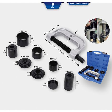Brilliant Tools 4in1 Kugelgelenk-Abzieher-Satz, 9-tlg. (1/5)