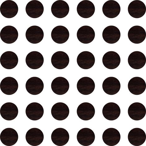 36x Cache vis adhésif autocollant diamètre 25mm protection bouchon trou obturateur meuble table chaise maison, Wengé (1/4)