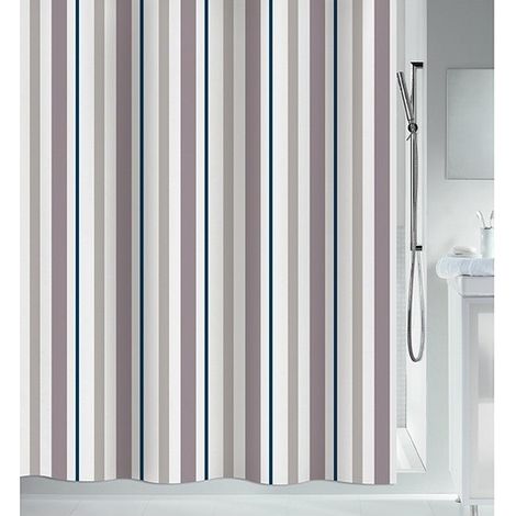 Rideau de douche Polyester BIARRITZ 180x200cm Spirella (1/5)