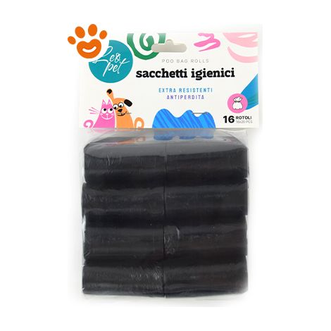 LeoPet Sacchettini Igienici Portatili - Confezione 16 Pezzi - Igiene Cane