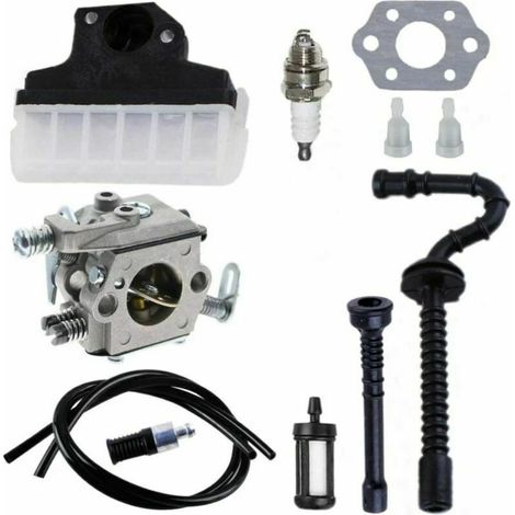 1 carburador, filtro de aire + bujía para motosierras Stihl 021 023 025 MS210 MS230 MS250 - kit de mantenimiento completo