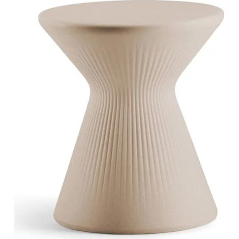 Plust Fade Sgabello Basso Bianco Pietra Polietilene 38 cm
