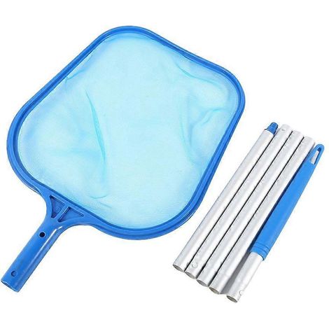 Épuisette télescopique pour piscine, épuisette à mailles fines, épuisette pour bassin, accessoires de nettoyage de feuilles pour étang
