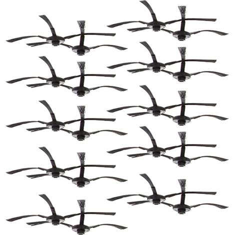 Lot de 20 brosses latérales pour Amibot Spirit Ice (10 paires)