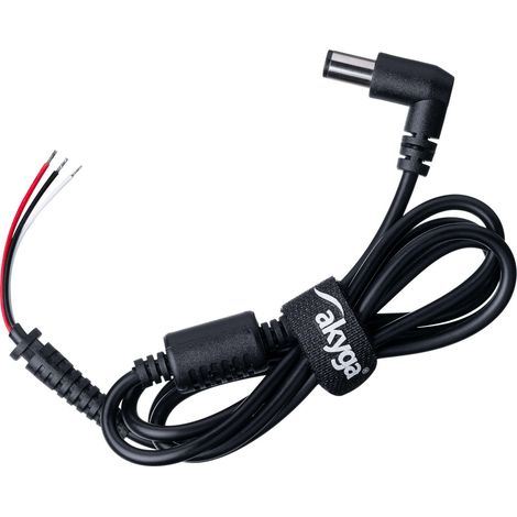 Akyga AK-SC-14 Câble adaptateur basse tension cylindrique 7.4 x 5.0 mm + broche - extrémité(s) ouver