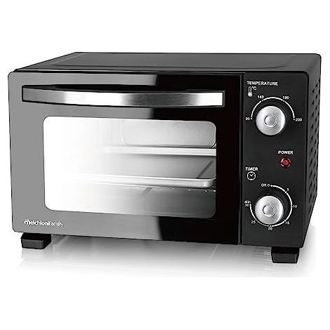 Melchioni 118380035 Devil Fornetto elettrico 11 L 800 W termostato 230 °C timer 30 min colore Nero (1/2)