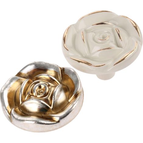 Style rétro Argent poignées d'armoire, 6 pièces de poignées de tiroir Modernes, poignées d'armoire de Cuisine à Domicile, Boutons de Meubles, Boutons de Placard, poignées en Alliage de Zinc (1/5)