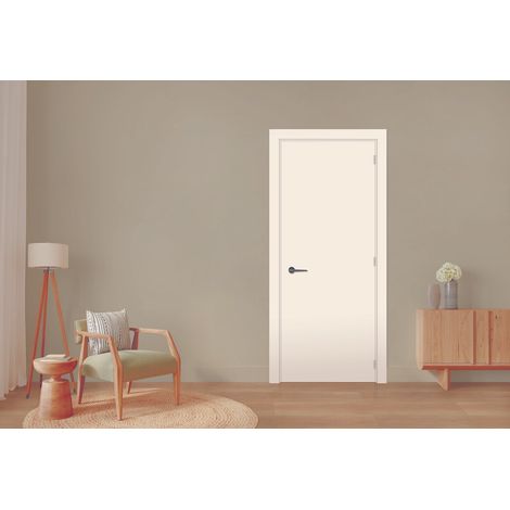 Bloc Porte Blanc Pur Lacdor  H204 X L73 Cm Côte Tableau P.gauche Gd Menuiseries
