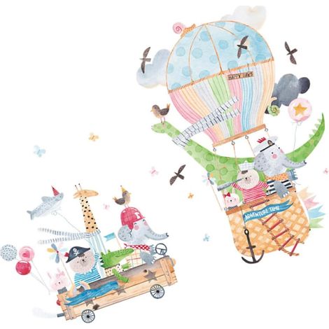 Stickers muraux décoratifs pour enfants autocollants animaux (1/5)