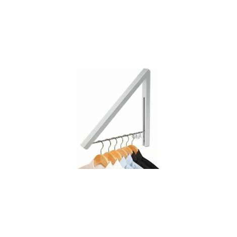 Platzsparende, klappbare Wandgarderobe aus Aluminiumlegierung für Wohnzimmer, Schlafzimmer, Badezimmer und Büro (1 Stück). – Crezuo (1/4)