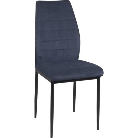 Ensemble de 4 chaises de salle à manger Milo - Tissu rayé (beige) (1/5)