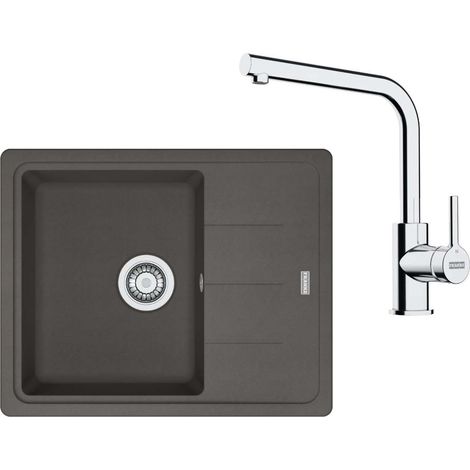 Franke - Set da cucina G262ŠB, lavello in fragranite BFG 611-62 e miscelatore FS 3230.031, grigio ardesia/cromo 114.0720.162 (1/2)