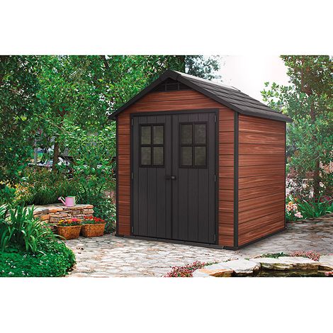 CASETA COBERTIZO JARDIN RESINA NEWTON 757 KETER (1/5)