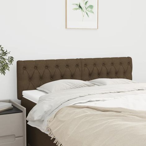Têtes de lit Marron foncé 160 x 7 x 78/88 cm Tissu (1/5)