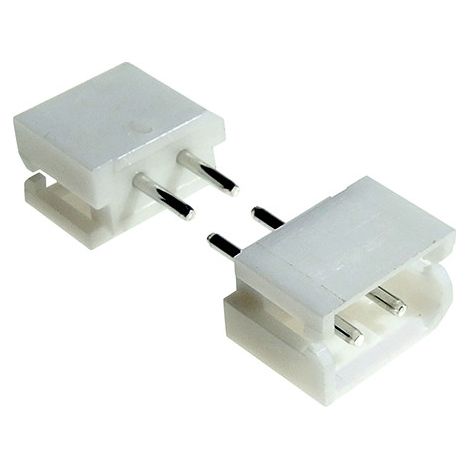 Steckerbuchse, 2-polig, R 2,54 mm, 10 Stück, gerade (1/2)