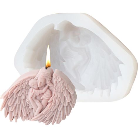 Moule de crèche religieux souple antiadhésif facile à démouler en résine époxy, moule en silicone pour décoration de Noël (1/5)