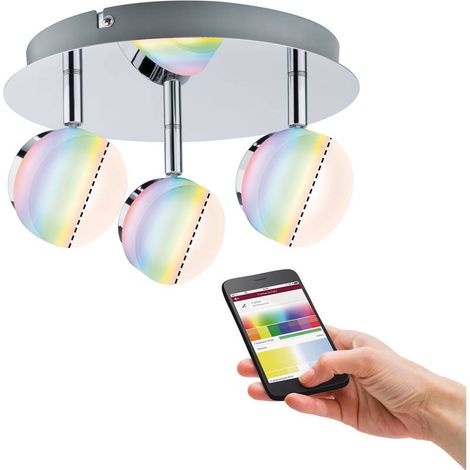 SmartHome ZB Iro Spot 3x7W 230V RGBW Chrom (1/5)