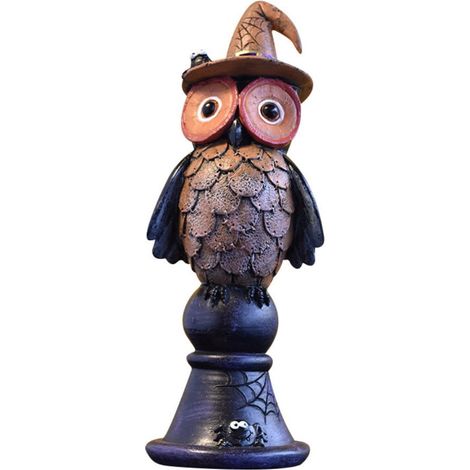 Support Pour Bougie Chouette - Statue En Résine - Décoration Intérieure Salon Chambre - Lot De 4 (1/5)