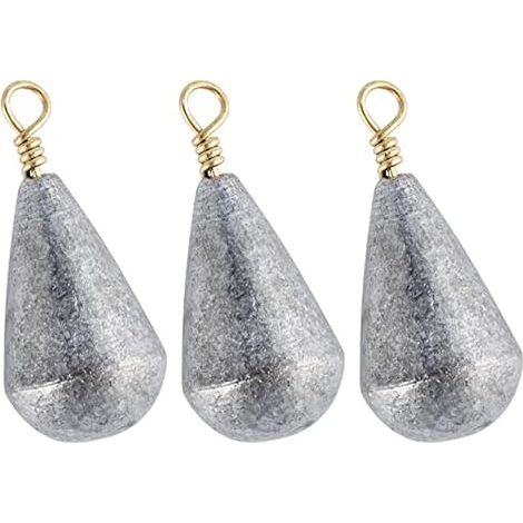 Plomb De Pêche - Forme Cloche - 30 Pièces - Pour Montage Drop Shot Et Leurres Souples - Adapté À La Pêche En Eau Douce - 30 Unités