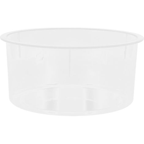 Évier rond de laboratoire en plastique : bassin d'eau transparent pour expériences - cuve pour le nettoyage des instruments de chimie - Équipement de laboratoire 20 x 20 x 10 cm (1/5)