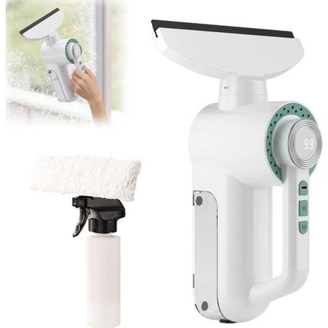 Kabelloser elektrischer Fensterreiniger, Saugkraft Stufe 1200Geeignet für Glas, Fliesen und andere Materialien Grün. (1/5)