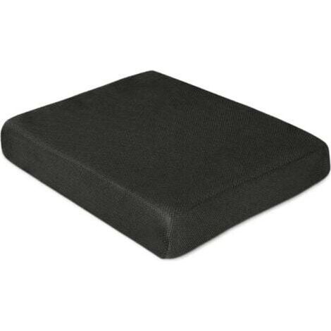 Cuscino per sedia in memory foam (nero) - Cuscino ergonomico per sedia da ufficio, auto, poltrona