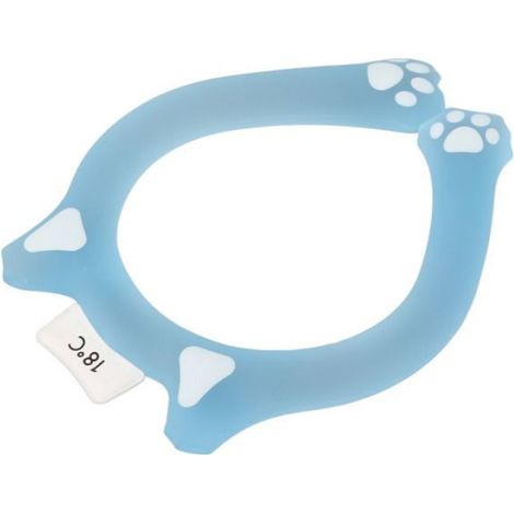 Shipenophy Anneau de cou de refroidissement Anneau de cou rafraîchissant, Tube de glace, bande enveloppante deco pack Bleu (1/5)
