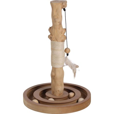 Jouet a griffer Kofti pour chat Arbre interactif avec circuit 54cm (1/4)