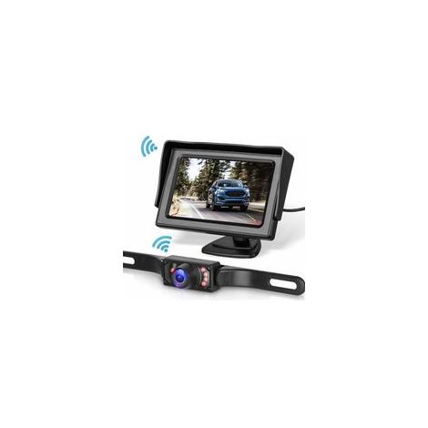 Kit de caméra de recul pour voitures/camions/fourgonnettes/véhicules utilitaires Système de recul avec écran 4.3".