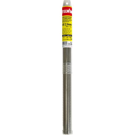 Telwin Elettrodi Basici per Saldatura D. 2,5mm, L 300mm, Set di 10 Pezzi (1/4)