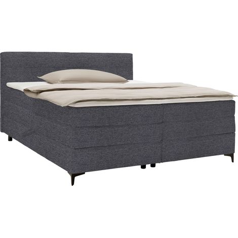 Mömax Boxspringbett Bari Anthrazit ca. 200x200cm (1/5)