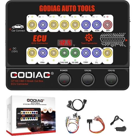 Conector de la ECU, caja de conexiones OBDII, compatibilidad con vehículos, GT100 EU 220V (1/2)