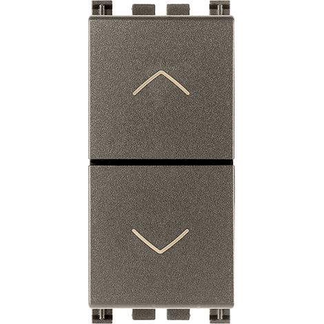 Due Pulsanti Interblocc. No+No 10A Metal VIMAR 19062.M
