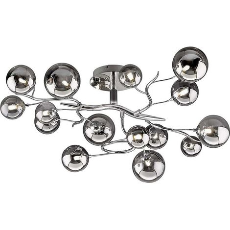 [GEBRAUCHT] B-Ware Wofi Deckenlampe Jasmine Deckenlampe Lampe Leuchte Wohnzimmerlampe Glaskugeln (1/2)