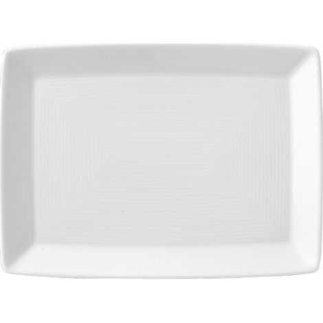 Assiette, Plat de Service, Carré, Porcelaine, Blanc, Compatible Lave-Vaisselle, 18 cm, 12918 (1/2)