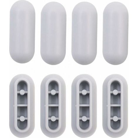 8-Piece Universal Toilet Seat Pad, Universal Toilet Seat Cushion, Toilet Seat Cushion Set, Plastic Toilet Seat Replacement Bumper, YMYNY (1/4)